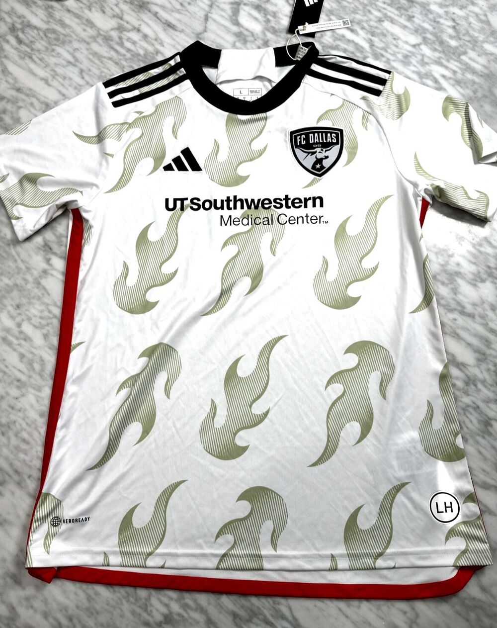 Adidas MLS FC Dallas Away Soccer Football Jersey Women’s Large IJ5457 NEW